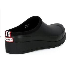 Hunter Original Waterproof Play Platform Clogs Size 9 Black